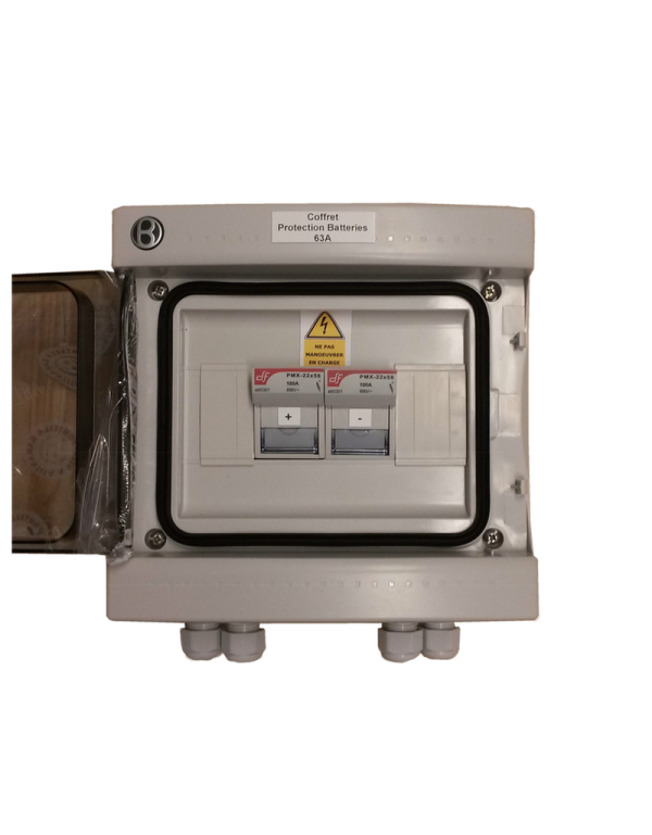 Veiligheidsbox voor 30A / 500V-batterijen Veiligheidsbox voor 30A / 500V-batterijen