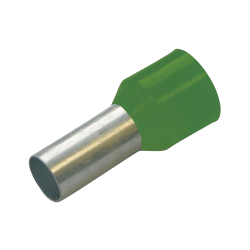 Haupa 270038 Geïsoleerde adereindhulzen 6 mm² kleurserie I, Frans, lengte 12 mm, groen