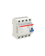 ABB F204A-63/0,3 FI Aardlekschakelaar, 63A/0,3mA, 4-Pool ABB F204A-63/0,3 FI Aardlekschakelaar, 63A/0,3mA, 4-Pool