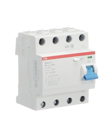 ABB 2CSF204101R1630 F204A-63/0,03 RCD A type 4 pool 63 A 0.03 A 230 V ABB 2CSF204101R1630 F204A-63/0,03 RCD A type 4 pool 63 A 0.03 A 230 V