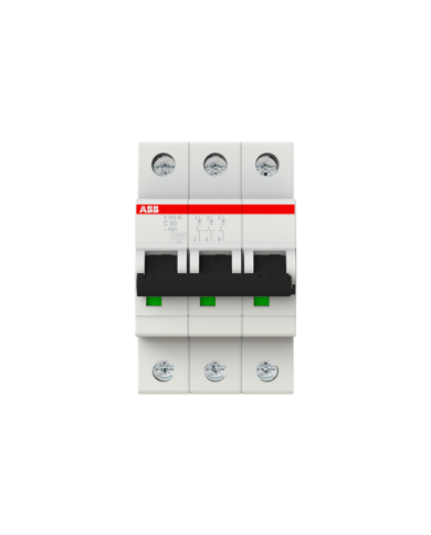 ABB S203M-C50 stroomonderbreker 3P 50A C-karakteristiek, 10 kA