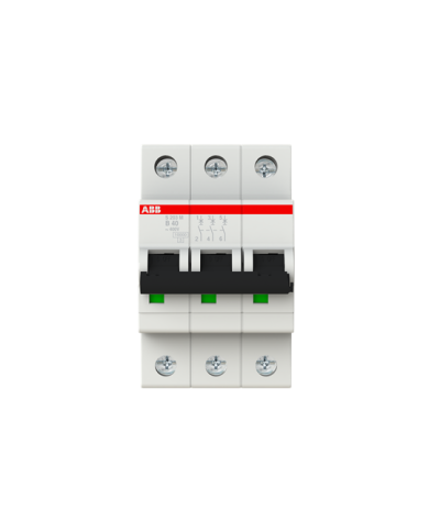 ABB S203M-B40 stroomonderbreker 3P 40A B-karakteristiek, 10 kA