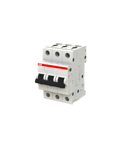 ABB S203M-C32 stroomonderbreker 3P 32A C-karakteristiek, 10 kA ABB S203M-C32 stroomonderbreker 3P 32A C-karakteristiek, 10 kA