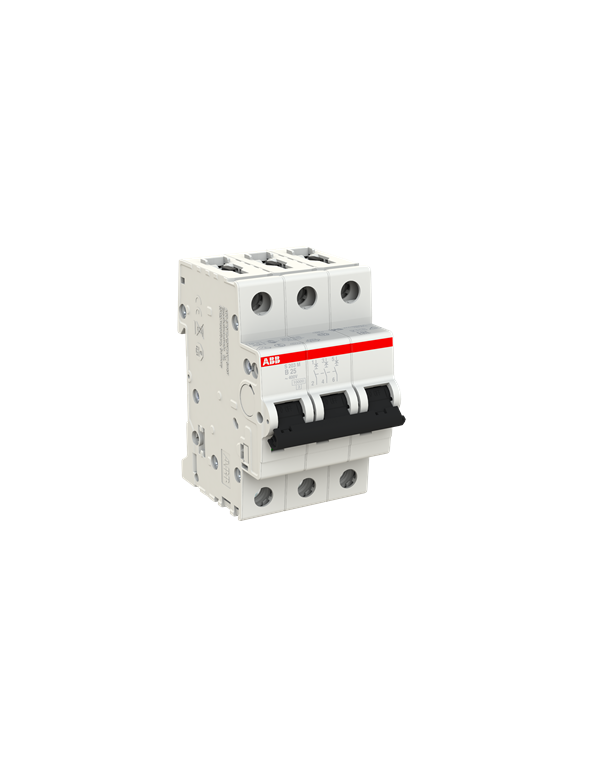 ABB S203M-B25 stroomonderbreker 3P 25A B-karakteristiek, 10 kA