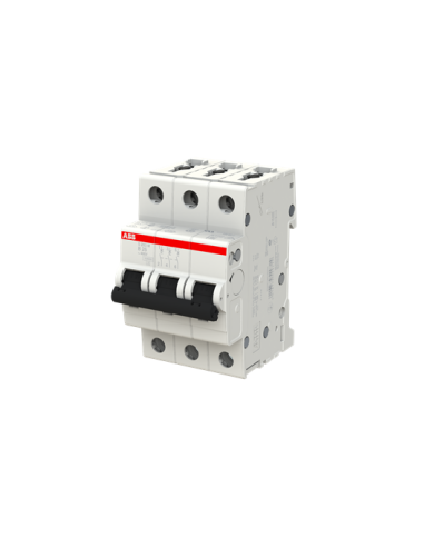 ABB S203M-B25 stroomonderbreker 3P 25A B-karakteristiek, 10 kA ABB S203M-B25 stroomonderbreker 3P 25A B-karakteristiek, 10 kA