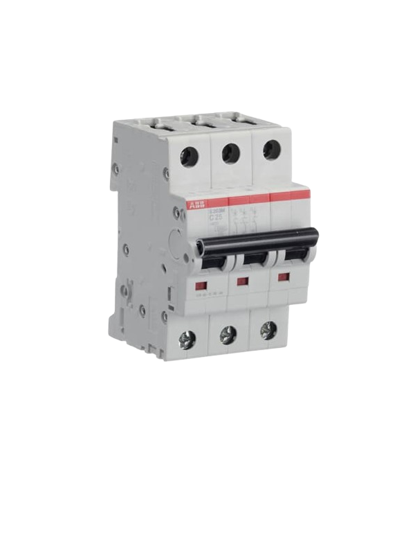 ABB S203M-C25 stroomonderbreker 3P 25A C-karakteristiek, 10 kA