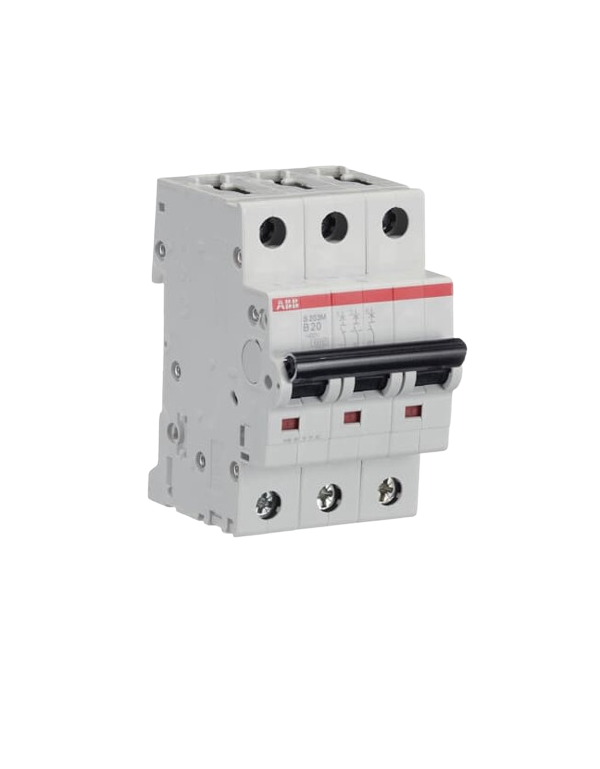 ABB S203M-B20 stroomonderbreker 3P 20A B-karakteristiek, 10 kA
