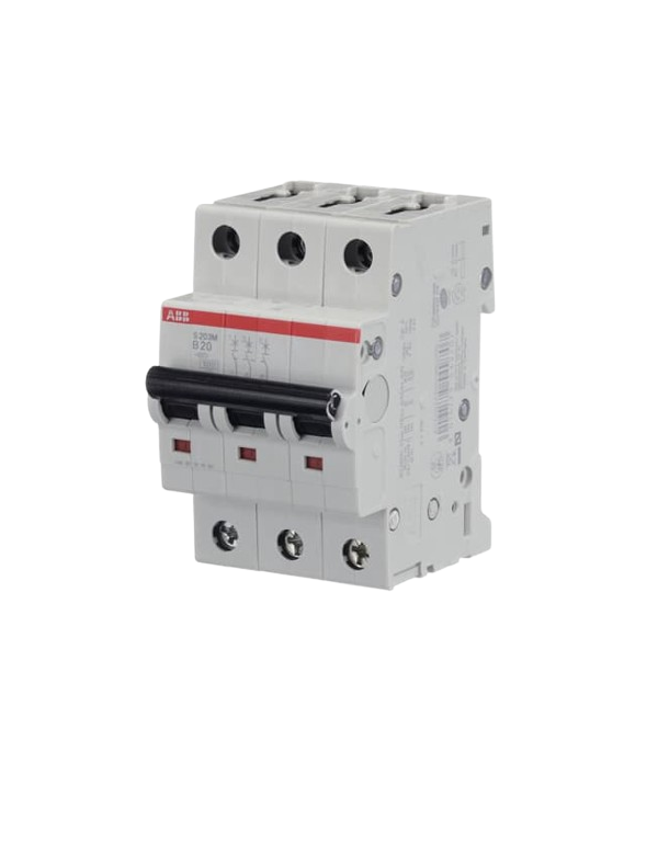 ABB S203M-B20 stroomonderbreker 3P 20A B-karakteristiek, 10 kA