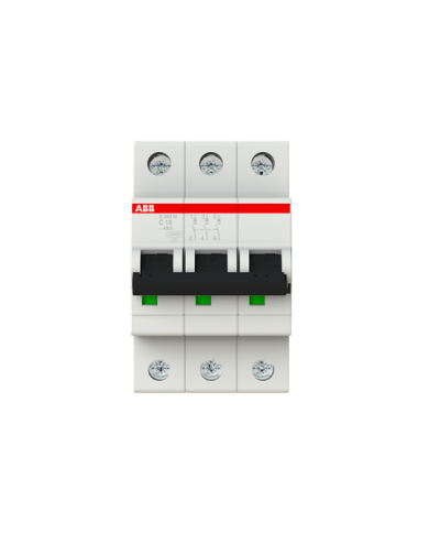 ABB S203M-C16 stroomonderbreker 3P 16A C-karakteristiek, 10 kA