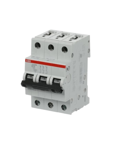 ABB S203M-B10 stroomonderbreker 3P 10A B-karakteristiek, 10 kA ABB S203M-B10 stroomonderbreker 3P 10A B-karakteristiek, 10 kA