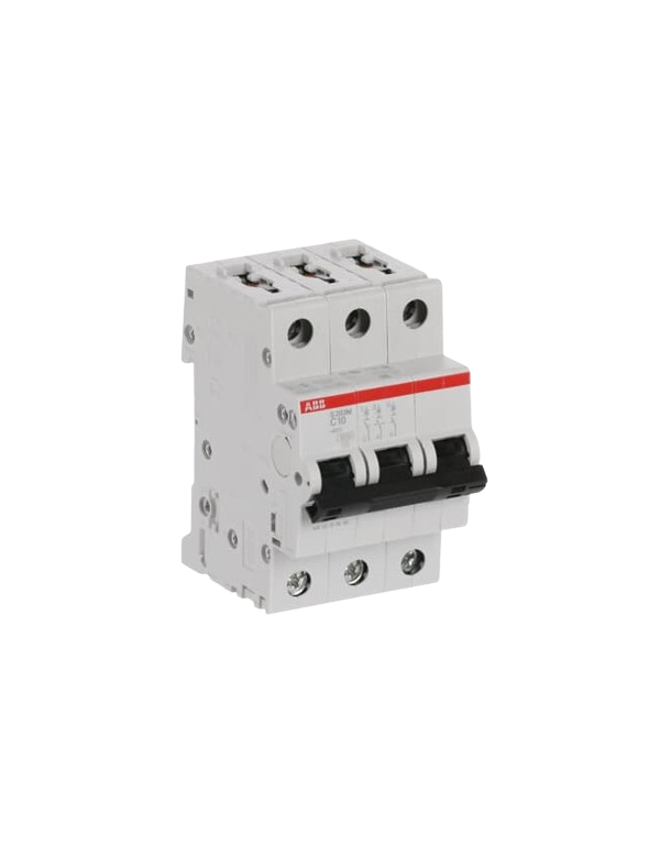ABB S203M-C10 stroomonderbreker 3P 10A C-karakteristiek, 10 kA