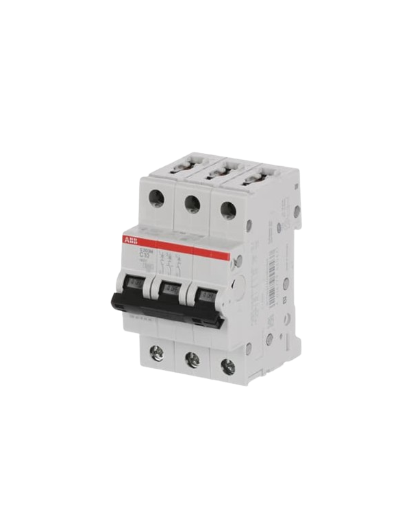 ABB S203M-C10 stroomonderbreker 3P 10A C-karakteristiek, 10 kA