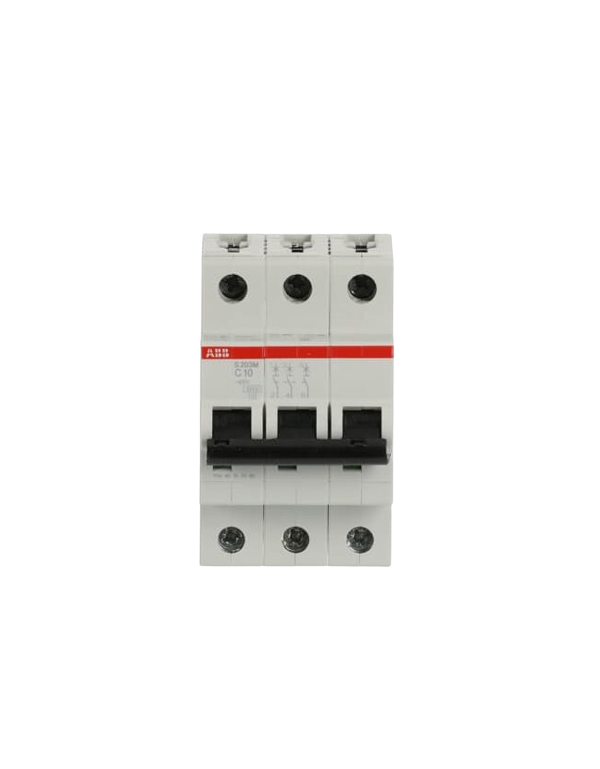 ABB S203M-C10 stroomonderbreker 3P 10A C-karakteristiek, 10 kA