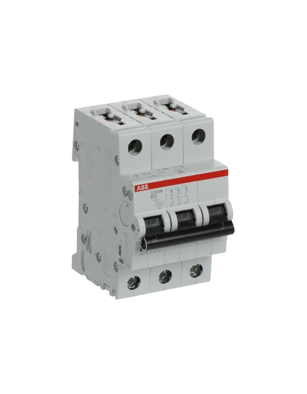 ABB S203M-B6 stroomonderbreker 3P 6A B-karakteristiek, 10 kA