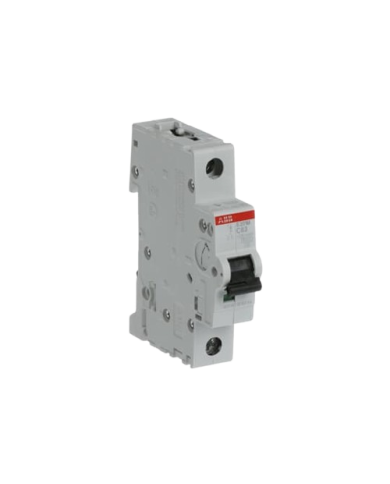 ABB S201M-C63 stroomonderbreker 1P 63A C-karakteristiek, 10 kA ABB S201M-C63 stroomonderbreker 1P 63A C-karakteristiek, 10 kA