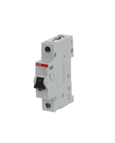 ABB S201M-B40 stroomonderbreker 1P 40A B-karakteristiek, 10 kA ABB S201M-B40 stroomonderbreker 1P 40A B-karakteristiek, 10 kA
