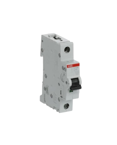 ABB S201M-C40 stroomonderbreker 1P 40A C-karakteristiek, 10 kA ABB S201M-C40 stroomonderbreker 1P 40A C-karakteristiek, 10 kA
