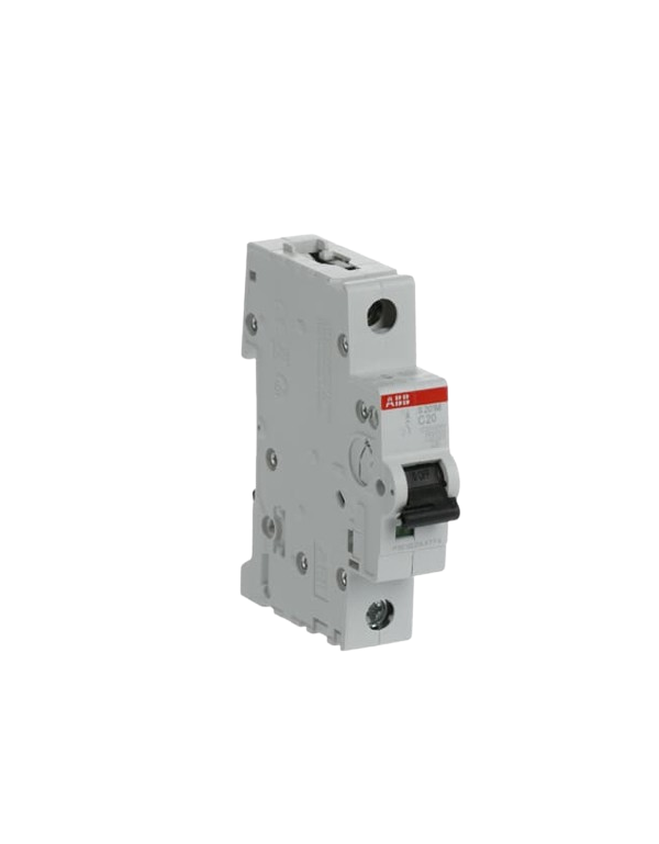 ABB S201M-C20 stroomonderbreker 1P 20A C-karakteristiek, 10 kA