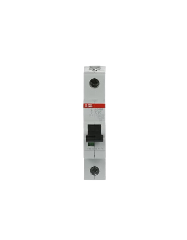 ABB S201M-C20 stroomonderbreker 1P 20A C-karakteristiek, 10 kA