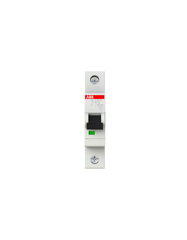 ABB S201M-B16 stroomonderbreker 1P 16A B-karakteristiek, 10 kA