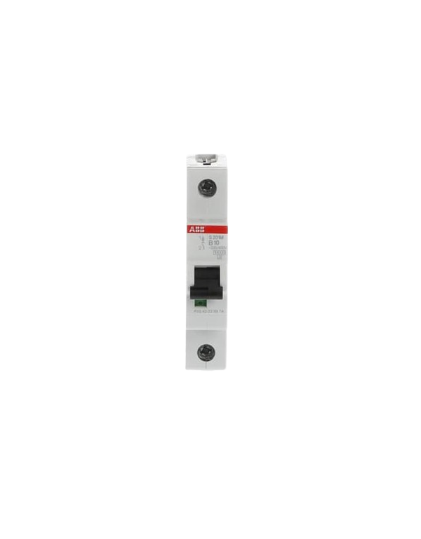 ABB S201M-B10 stroomonderbreker 1P 10A B-karakteristiek, 10 kA ABB S201M-B10 stroomonderbreker 1P 10A B-karakteristiek, 10 kA
