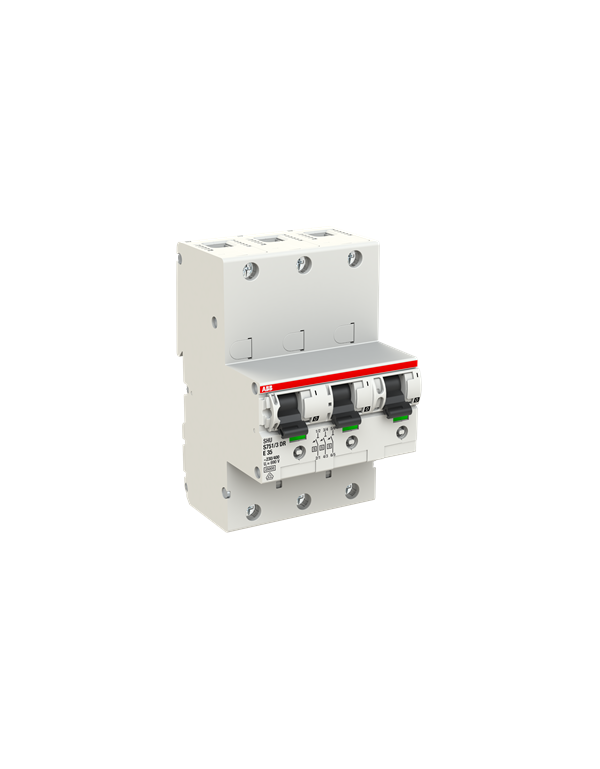 ABB S751/3DR-E35 Selectieve hoofdschakelaar LS SHU E-Char., 25kA, 35A, 3x1Pole