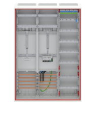 Striebel & John DD37V11VB Compleet kabinet voor 40A 1 meter & 1 reserve, 72 & 48TE, BH3, 3-veld 16 mm²