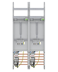 Striebel & John DF27U2B Compleet veld 40A 2 meters, 48TE, BH3, 2-veld, 16 mm²