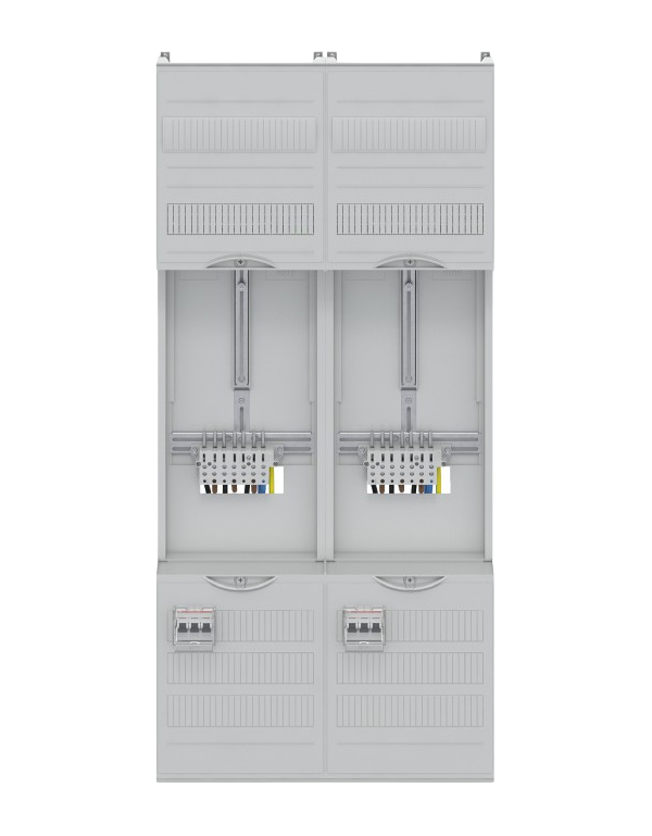 Striebel & John DF27U2B Compleet veld 40A 2 meters, 48TE, BH3, 2-veld, 16 mm²