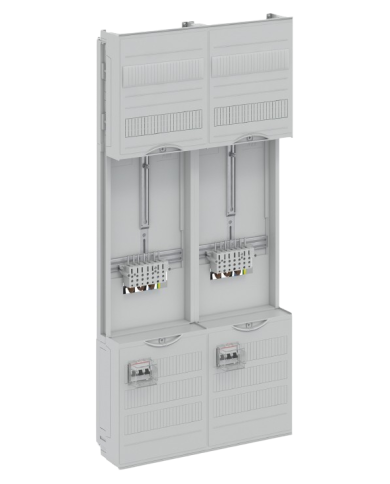 Striebel & John DF27U2B Compleet veld 40A 2 meters, 48TE, BH3, 2-veld, 16 mm²