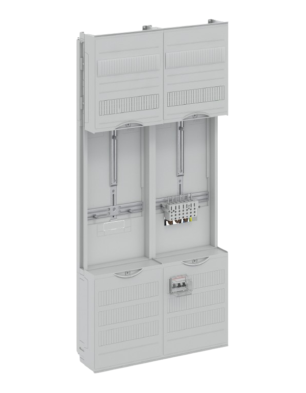 Striebel & John DF27U11B Compleet veld 40A 1 meter & 1 reserve, 48TE, BH3, 2-veld, 16 mm²