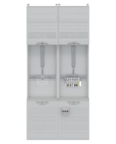 Striebel & John DF27U11B Compleet veld 40A 1 meter & 1 reserve, 48TE, BH3, 2-veld, 16 mm²