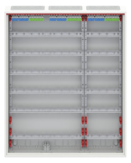 Striebel & John CA36V Wandgemonteerde kleine verdeelkast 6-rij IP30, 800 x 950 x 160 mm, 216TE, 3-veld