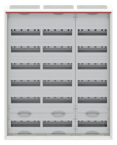 Striebel & John CA36V Wandgemonteerde kleine verdeelkast 6-rij IP30, 800 x 950 x 160 mm, 216TE, 3-veld