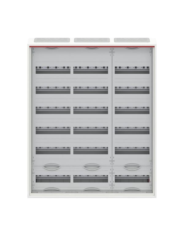 Striebel & John CA36V Wandgemonteerde kleine verdeelkast 6-rij IP30, 800 x 950 x 160 mm, 216TE, 3-veld
