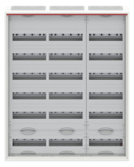 Striebel & John CA36V Wandgemonteerde kleine verdeelkast 6-rij IP30, 800 x 950 x 160 mm, 216TE, 3-veld