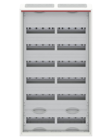 Striebel & John CA26V Wandgemonteerde kleine verdeelkast 6-rij IP44, 550 x 950 x 160 mm, 144TE, 2-veld
