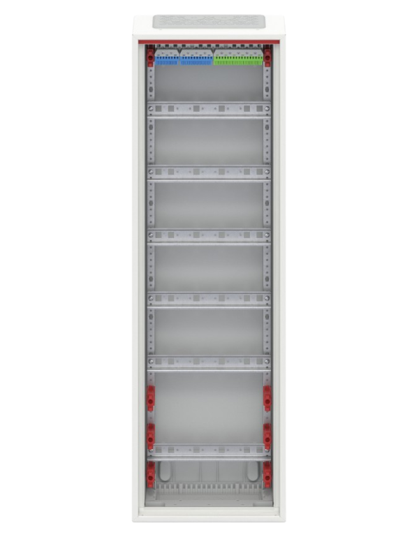 Striebel & John CA16V Wandgemonteerde kleine verdeelkast 6-rij IP44, 300 x 950 x 160 mm, 72TE, 1-veld