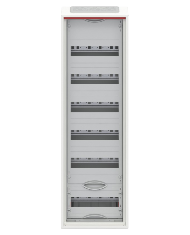 Striebel & John CA16V Wandgemonteerde kleine verdeelkast 6-rij IP44, 300 x 950 x 160 mm, 72TE, 1-veld