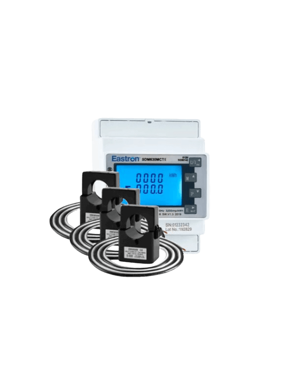 Driefasige SDM630 productiemeter met display Driefasige SDM630 productiemeter met display