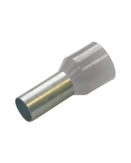 Haupa 270814 Geïsoleerde adereindhulzen 4 mm² DIN kleurenserie, lengte 10 mm, grijs