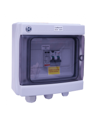 AC Box 14 kW enkelfasig 230VAC 63A voor fotovoltaïsche installatie AC Box 14 kW enkelfasig 230VAC 63A voor fotovoltaïsche installatie