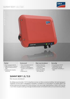 SMA SunnyBoy SB1.5 2.5 omvormer